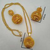 Party Anniversary Pendant Dubai Jewelry Sets For Girls