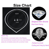 Wedding Jewelry Set Teardrop Leaves Zirconia Necklace Earrings