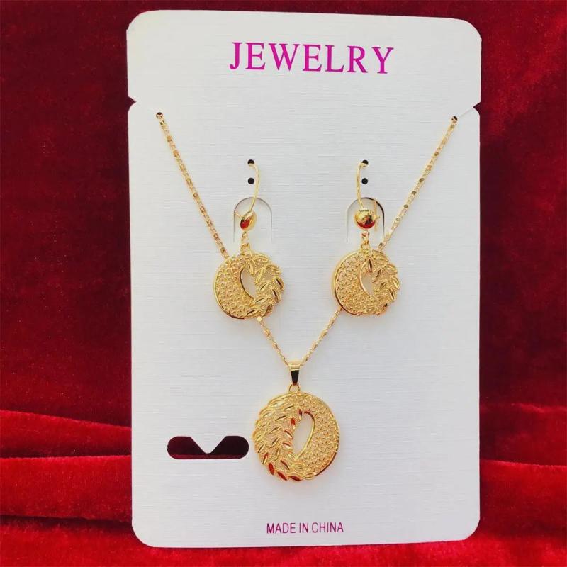 Dubai Necklace Earrings Set Indian African Bridal Wedding