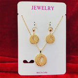 Dubai Necklace Earrings Set Indian African Bridal Wedding