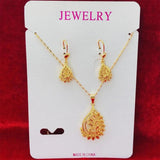 Dubai Necklace Earrings Set Indian African Bridal Wedding