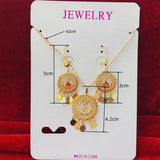 Dubai Necklace Earrings Set Indian African Bridal Wedding