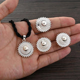 Ethiopian Silver Jewelry Set for Women
