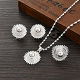 Ethiopian Silver Jewelry Set for Women