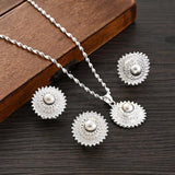 Ethiopian Silver Jewelry Set for Women
