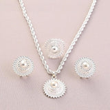 Ethiopian Silver Jewelry Set for Women