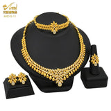 Dubai Jewelry Set Indian Bride Wedding Four Piece Set