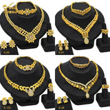 Dubai Jewelry Set Indian Bride Wedding Four Piece Set