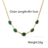 Bohemian Green Crystal Zircon Choker Necklace