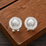 Ethiopian Silver Eye Jewelry Set Necklace Earrings Ring