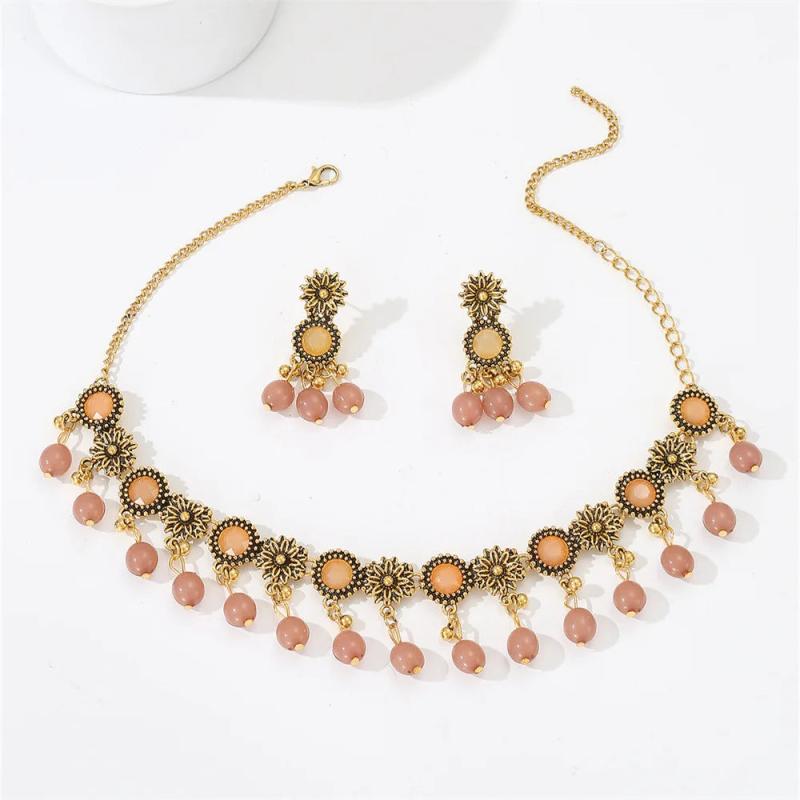 Indian Jhumka Earrings Necklaces Jewelry Sets for Women