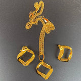 Indian Plated Jewellery Ethiopian Geometric Earring Dubai Vintage Necklace Earri
