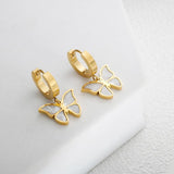 Stainless Steel Butterfly Jewelry Set for Women