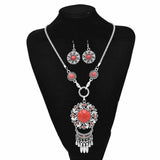 Bohemian Stone Vintage Alloy Tassels Jewelry Set