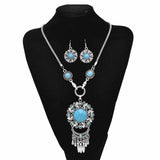 Bohemian Stone Vintage Alloy Tassels Jewelry Set