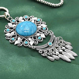 Bohemian Stone Vintage Alloy Tassels Jewelry Set