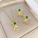 Flower Zircon Jewelry Set for Women Anniversary Accessories