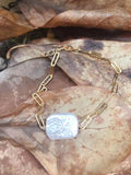 Baroque Bracelet Brass Chain W/ 14k Filled
