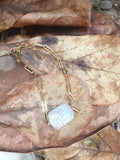 Baroque Bracelet Brass Chain W/ 14k Filled