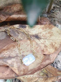 Baroque Bracelet Brass Chain W/ 14k Filled