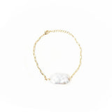 Baroque Bracelet Brass Chain W/ 14k Filled