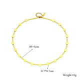 316L Stainless Steel Choker Necklace Bracelets Set for Women Girl