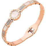 Women's Roman Number Snake Bangle Bracelet, Party Jewelry