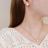 Stylish Plant Five Leaf Flower Petals Jewelry Set for Women