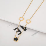 Stylish Plant Five Leaf Flower Petals Jewelry Set for Women
