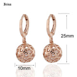 Rose Jewelry Set with Cubic Zircon for Women Bridal Wedding
