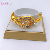 Dubai African Wedding Jewelry Set Necklace Bracelet Earrings Ring