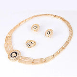 Vintage Zircon Jewelry Set for Women Wedding Party