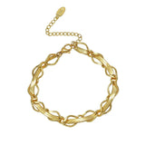 Stainless Steel Women's Jewelry Set Multilayer Necklace Bracelet