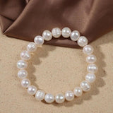 Elastic Rope Pearl Bracelet 8-9-10mm Freshwater Pearl Jewelry