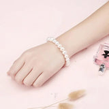 Elastic Rope Pearl Bracelet 8-9-10mm Freshwater Pearl Jewelry