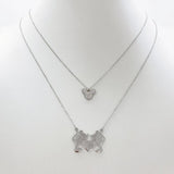 Cute Mouse Pendant Necklace Crystal Inlaid Women Jewelry Birthday Gift