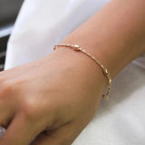 2mm 585 Rose Beaded Jewelry Set for Women Girls CS28A