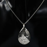 Stainless Steel Women's Jewelry Set Silver Necklace Earrings