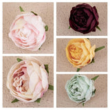 5PCS High Peony Flower Head Silk Artificial Flower Wedding Decor DIY Craft