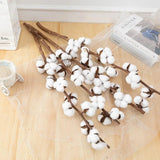 Natural Dried Cotton Flowers DIY Artificial Flowers Bouquet Home Decor