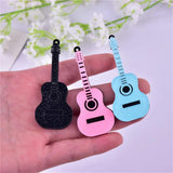 10pcs Guitar Arcylic Charms for DIY Earring Jewelry Making