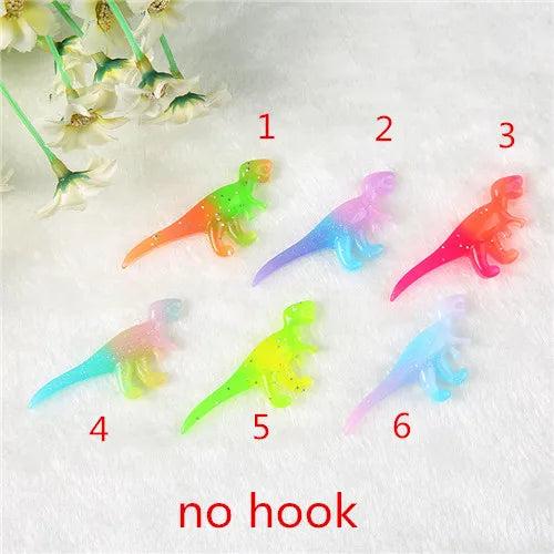 10Pcs Dinosaur Charms Flatback Resin Cabochons Diy Making Parts