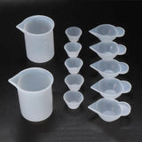 12pcs Mix Cup Silicone Mold Epoxy Resin Tools DIY Jewelry Making Kit