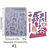 Heart Shaker Filler Mould Silicone Resin Mold DIY Keychain Pendant