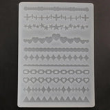 Heart Shaker Filler Mould Silicone Resin Mold DIY Keychain Pendant