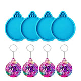 Christmas Ball Pendant Silicone Mold For Keychain Decor