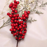 5pcs Red Christmas Berry Tree Decor Foam DIY Party Bonsai Accessory