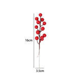 5pcs Red Christmas Berry Tree Decor Foam DIY Party Bonsai Accessory
