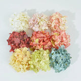5pcs Silk Hydrangea Artificial Flower Head for DIY Wreath Wedding Decoration