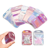 50Pcs Self-Sealing Laser Small Plastic Bags Earring Display Pouch Gift Organizer